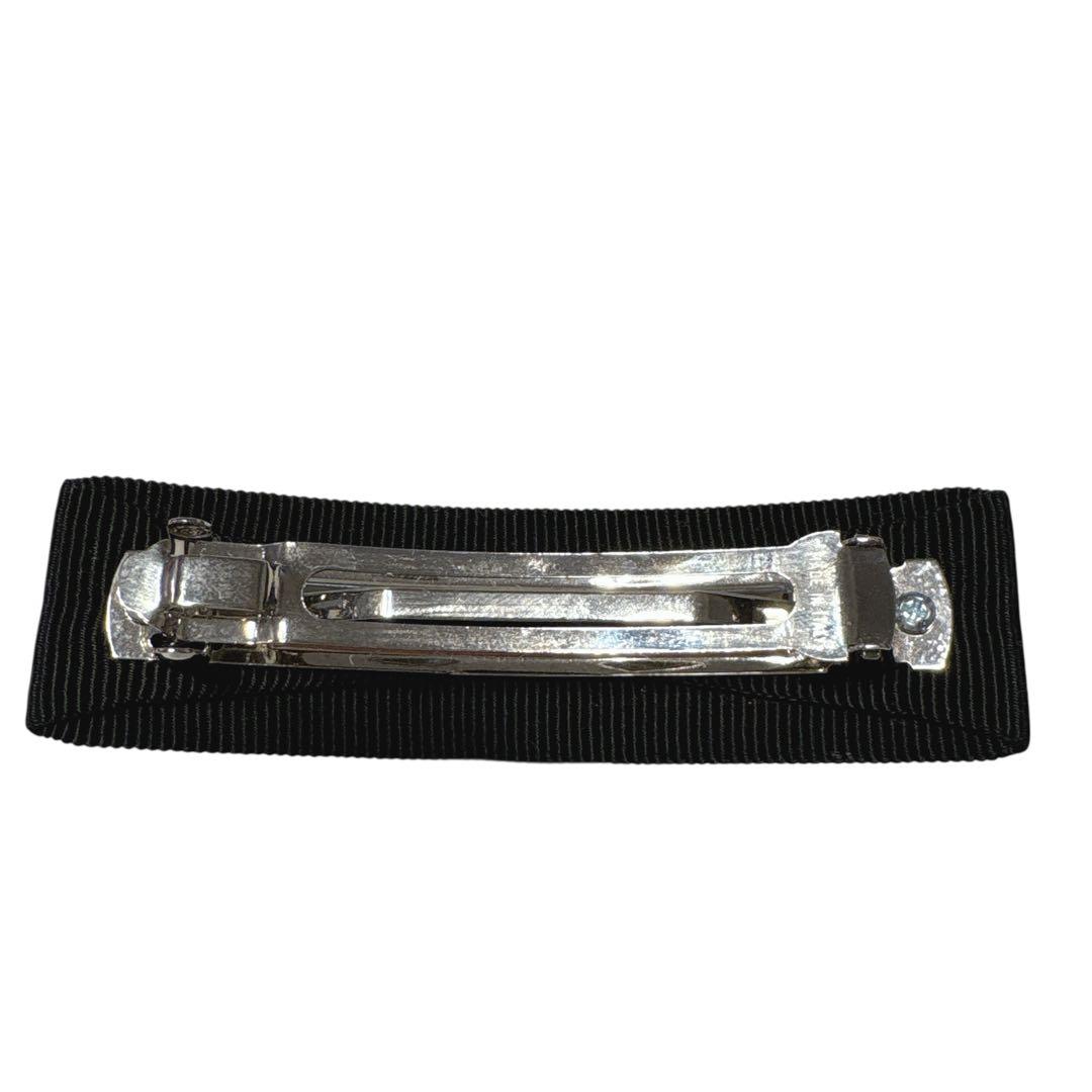 ［極美品］FERRAGAMO フェラガモ　ヘアアクセサリー　バレッタ　ストーン