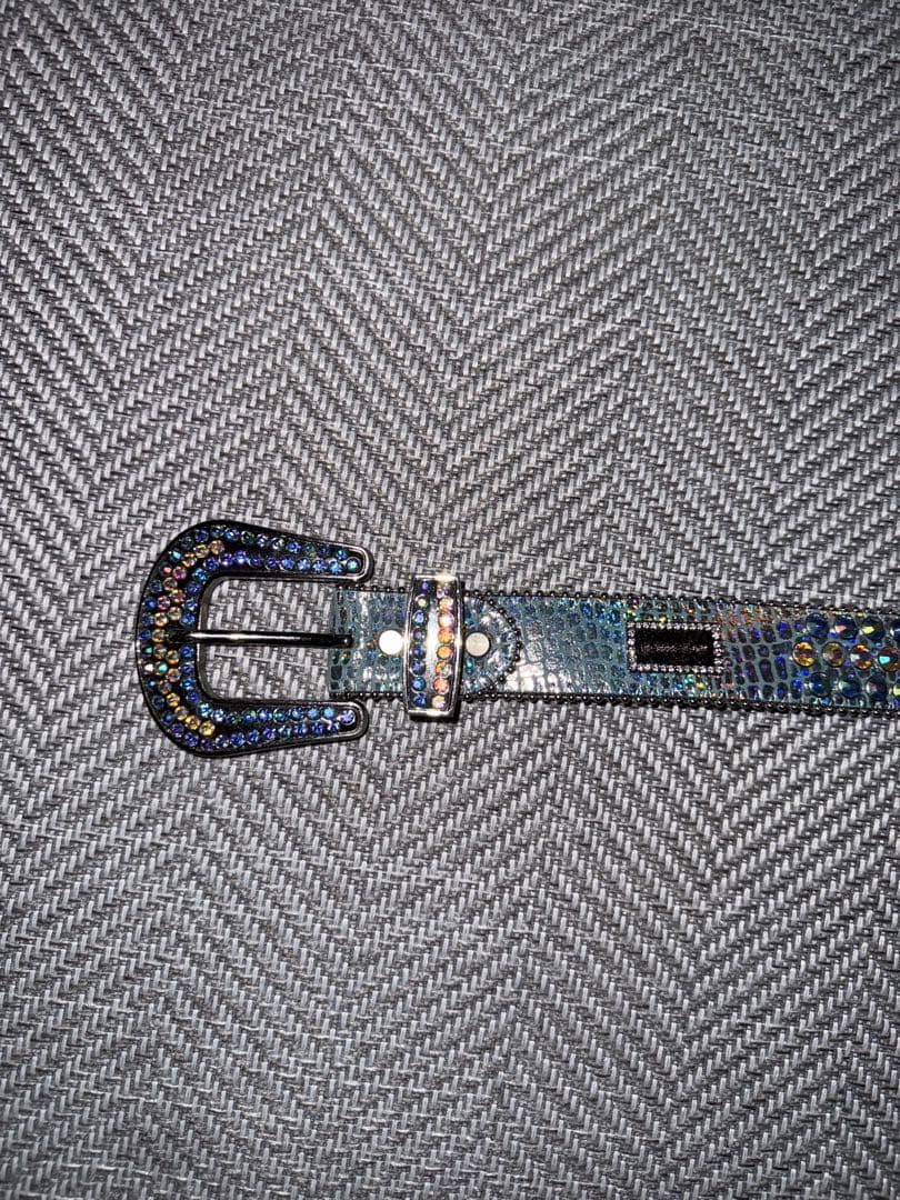 hermetic crystal belt ブルー