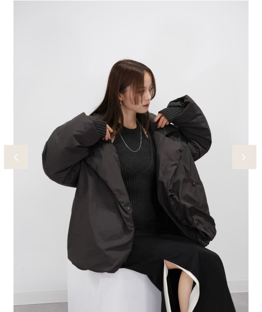 オリジナルコクーンミドルダウンコート