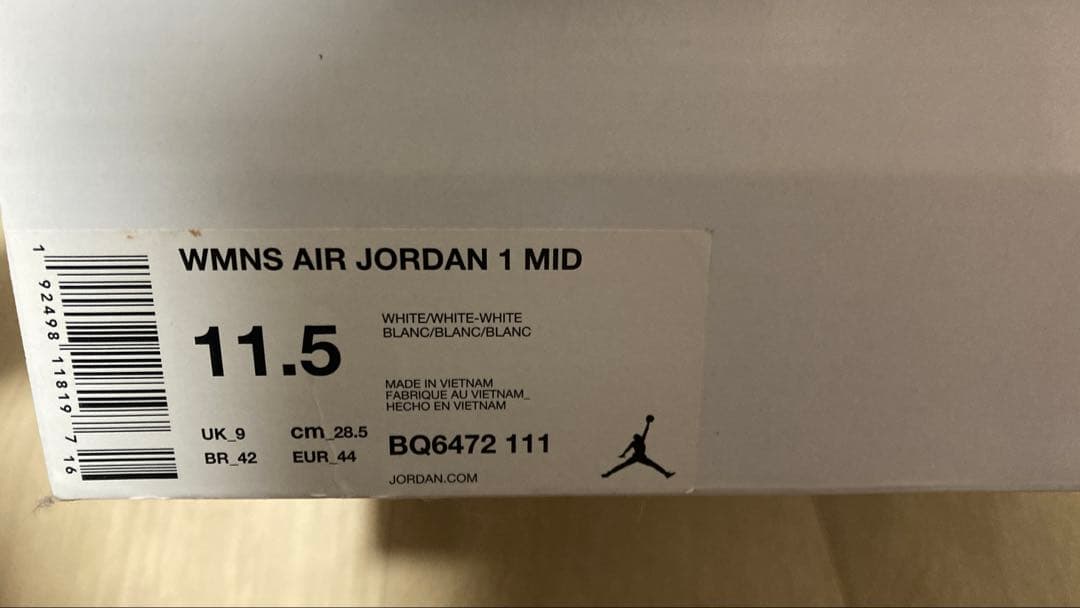 靴 WMNS NIKE AIR JORDAN 1 MID 28.5