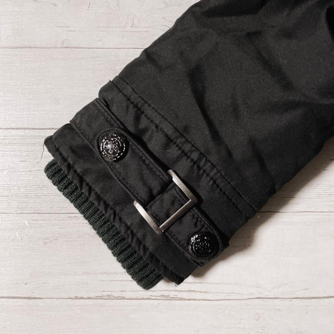 モッズコート リアルファー 黒 平成ギャル y2k ダークコア グランジ パンク