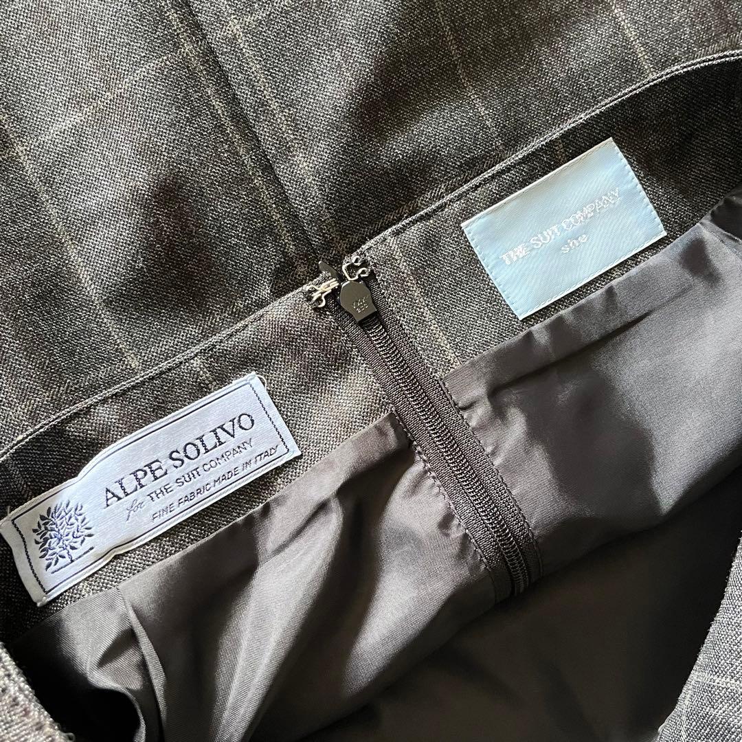 【極美品】高級 ALPE SOLIVO レディーススーツ 3点セット イタリア