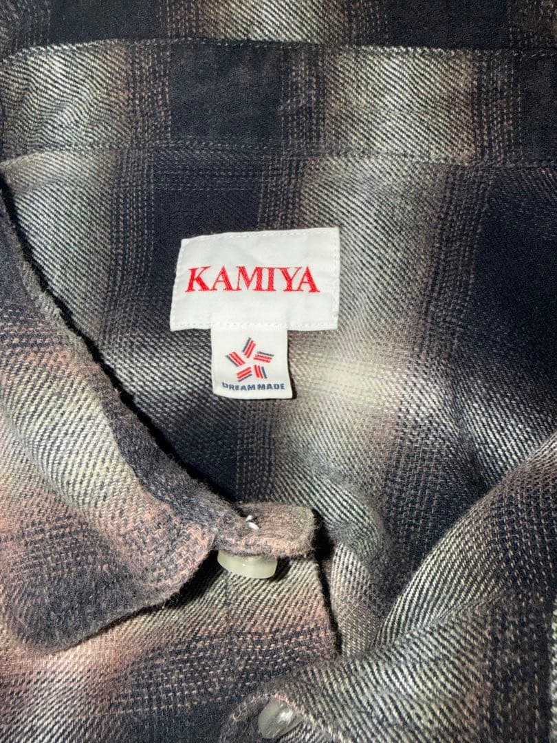 ひろひろさん専用　KAMIYA BLEACHED CHECK SHIRTS