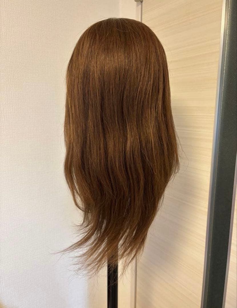 ブラウンロング　ウィッグ　　中古美品
