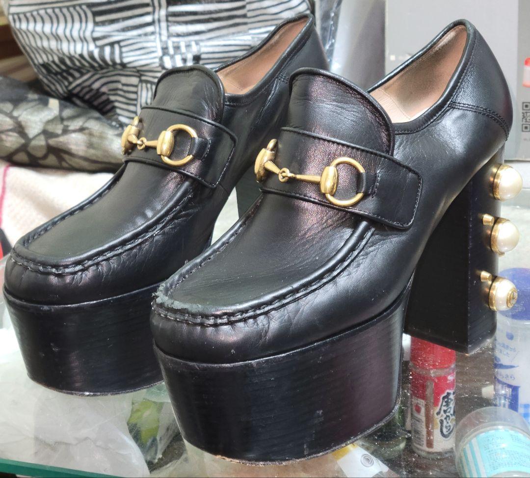 GUCCI ブラックシューズ 24.5
