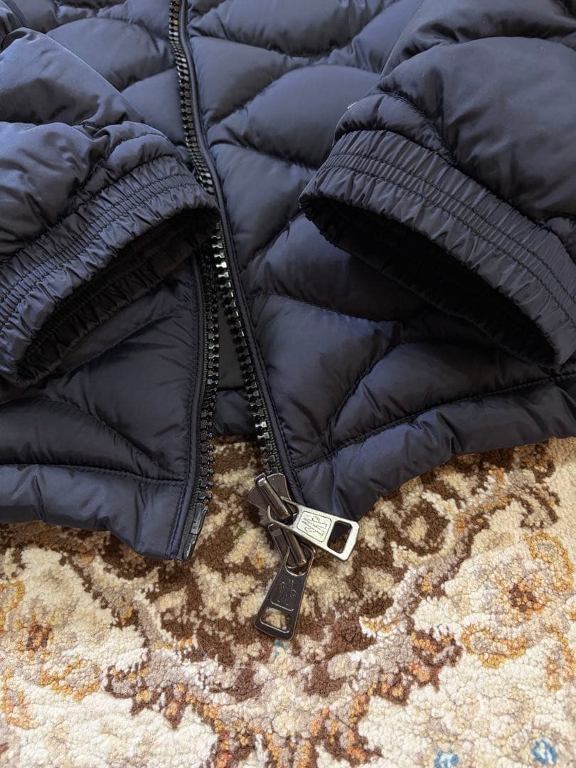 モンクレール モランデレス ダウンジャケット キルティング ネイビー サイズ5