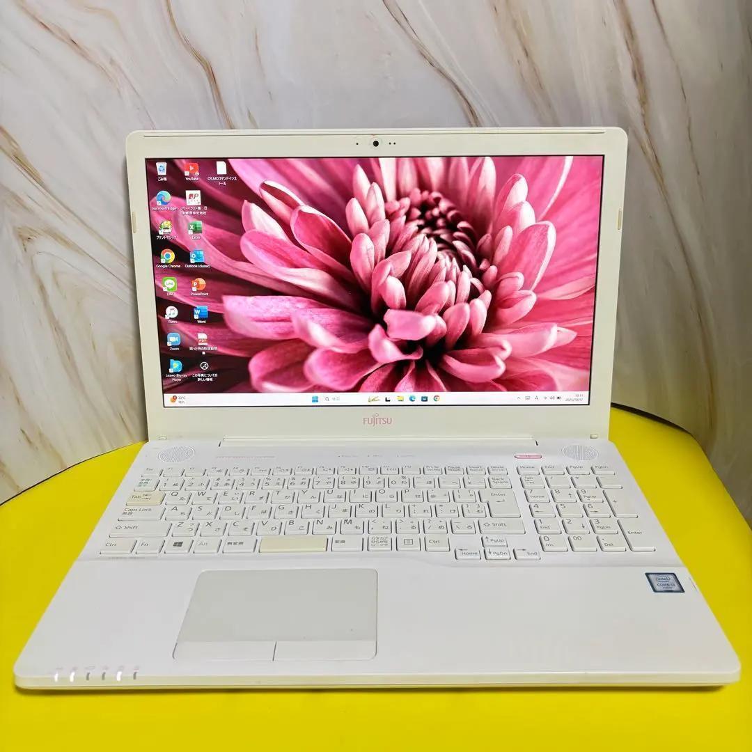 【6世代】Win11◎オフィス付★富士通★新品SSDノートPC★Webカメラ付