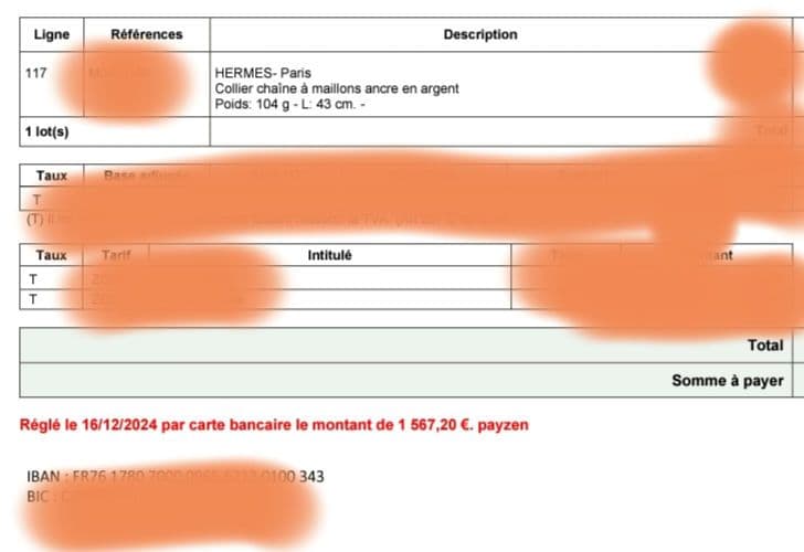 【vintage】HERMES シェーヌダンクル ネックレス mm36 エルメス