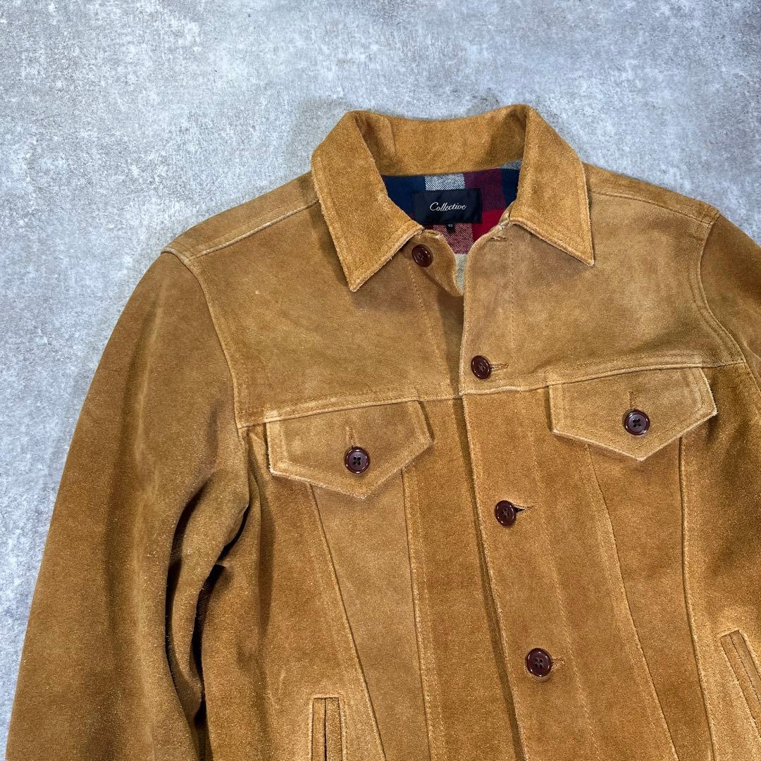 Collective スエード　トラッカージャケット　L　3rd Gジャン 牛革