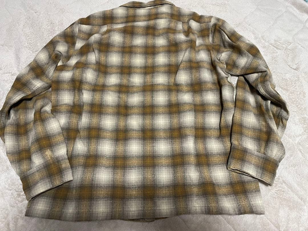 Pendleton オンブレー　60's ボードシャツ　ブラウン系　美品　シャド