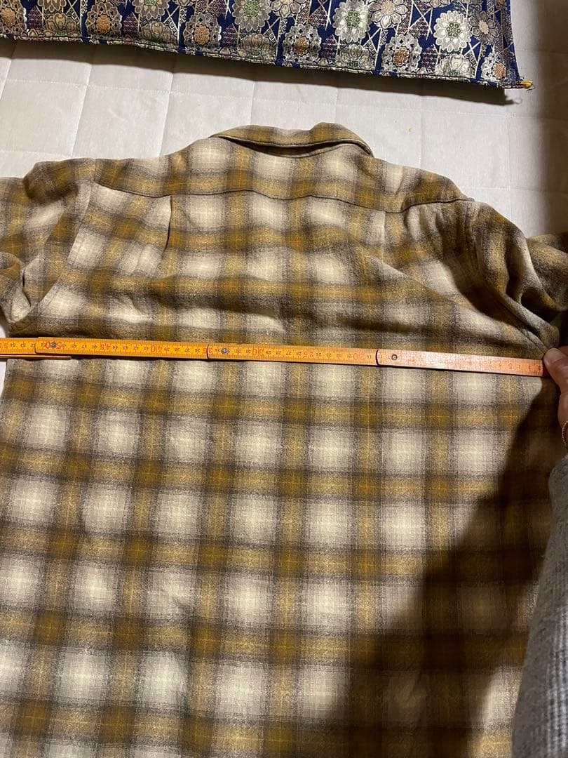 Pendleton オンブレー　60's ボードシャツ　ブラウン系　美品　シャド