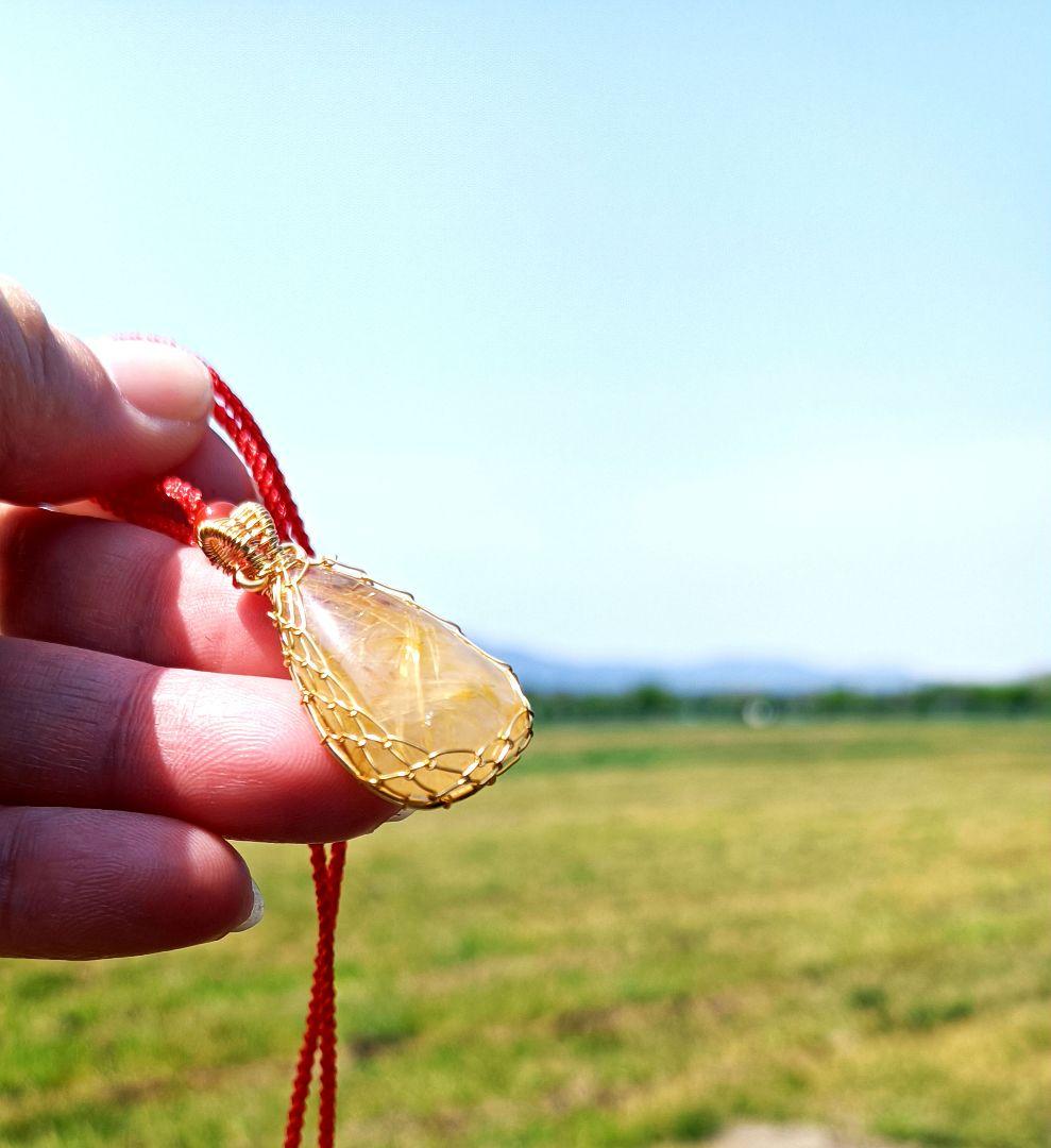 マカロンナ　開運絵画　❀限定金龍まきつきルチルクォーツ❀