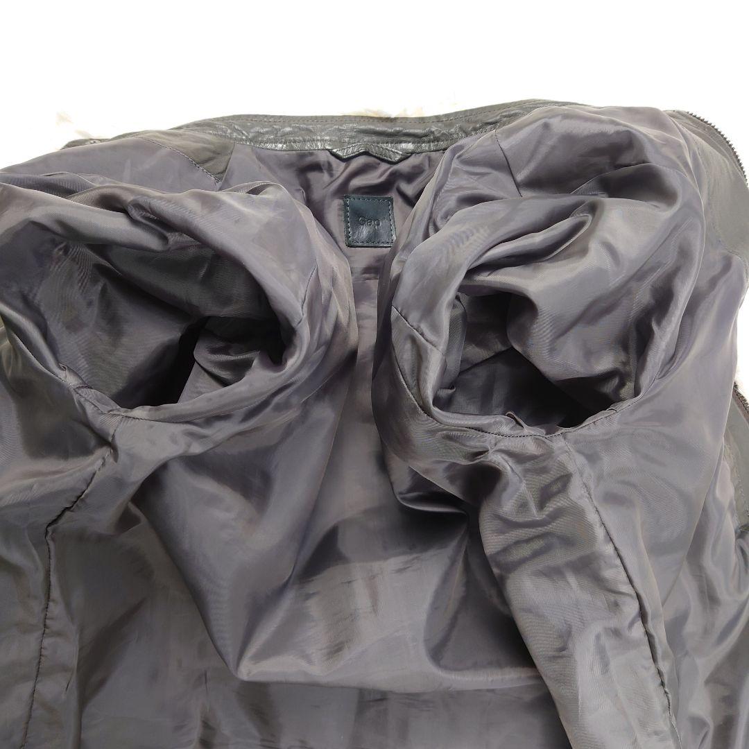 美品!! GAP ギャップ レザー シングル ライダース ジャケット