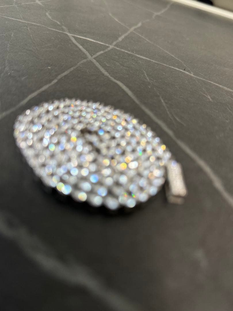 AVALANCHE テニスネックレス50センチ４ミリ hahaha　箱無し