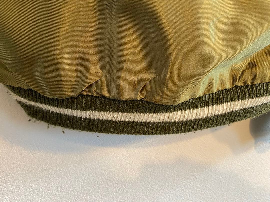 テーラー東洋　GOLD スカジャン 黒 虎 龍　別珍