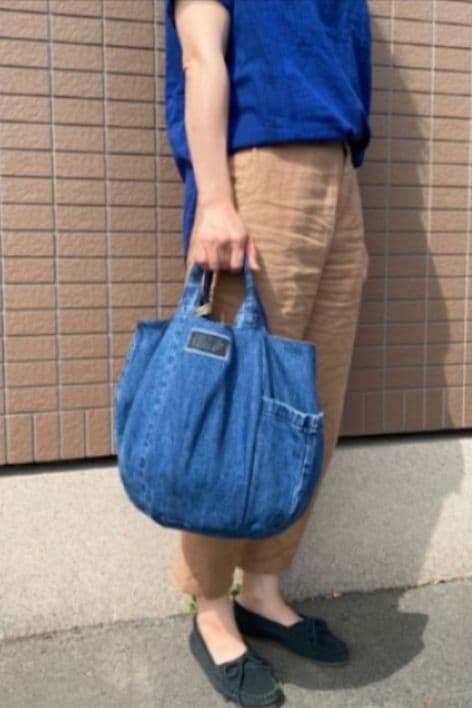 ♦️247【らっちゃん様】デニムリメイクバッグ　★2点おまとめ