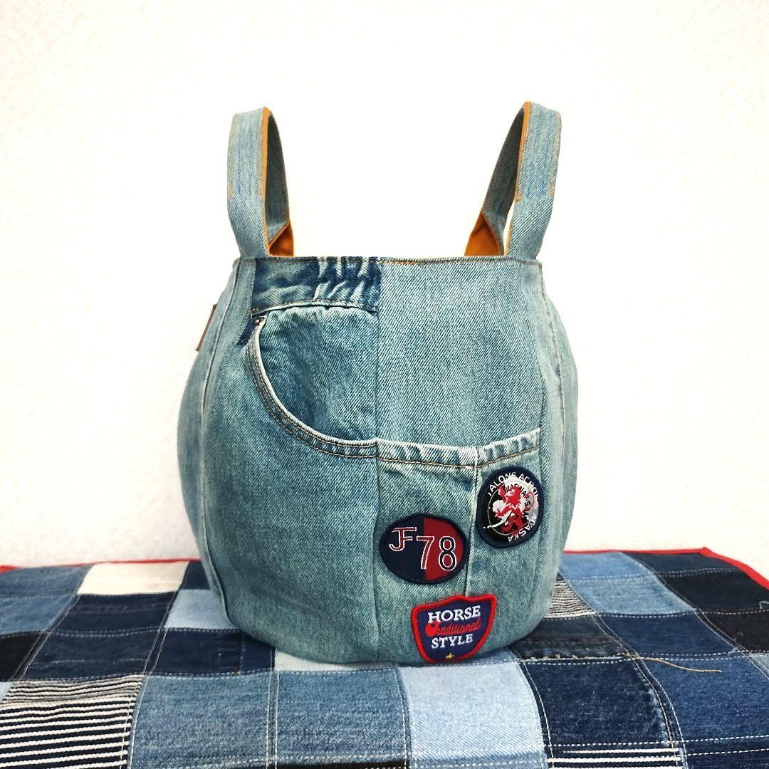 ♦️247【らっちゃん様】デニムリメイクバッグ　★2点おまとめ
