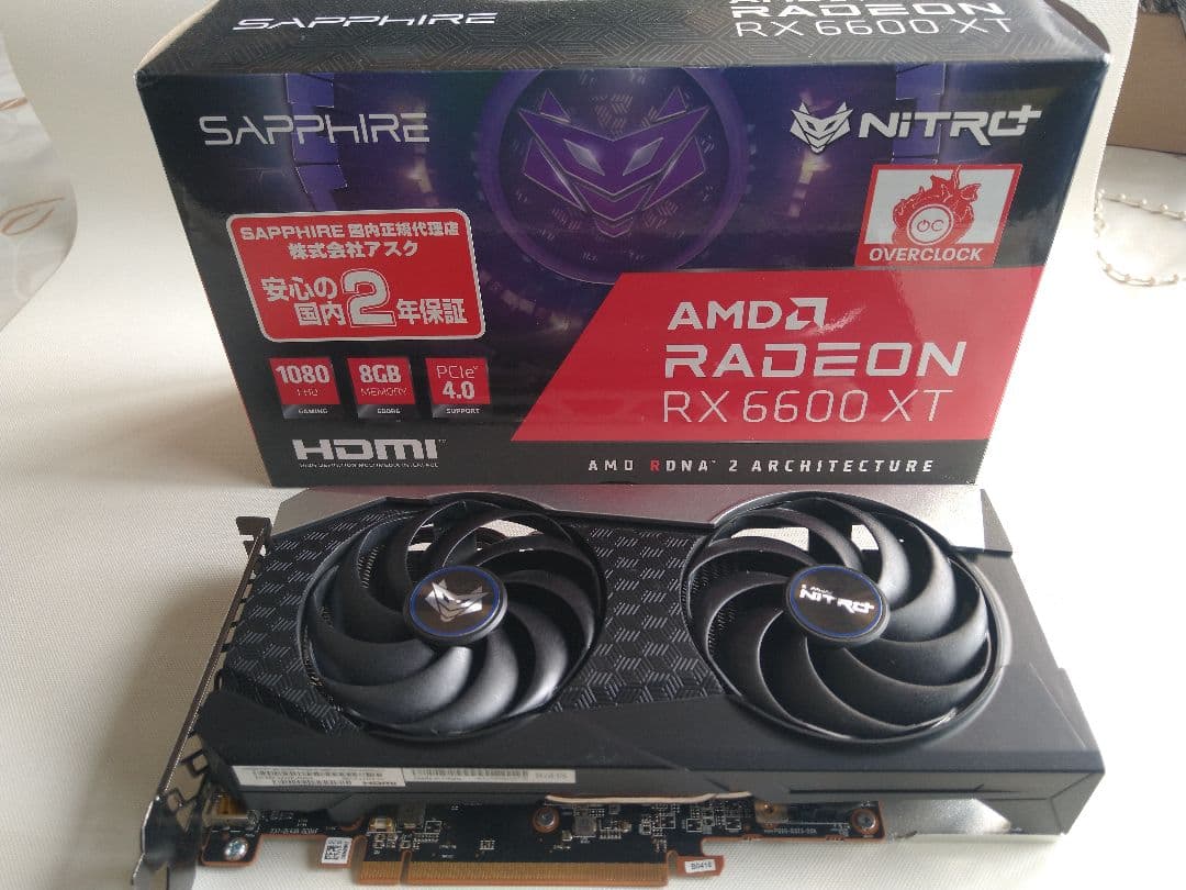 SapphireRadeon RX6600XT 8GB GDDR6 NITRO＋