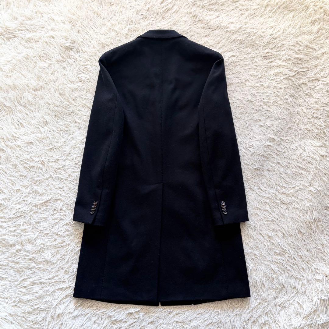 <美品>LARDINI ネイビー ウール チェスターコート サイズ46