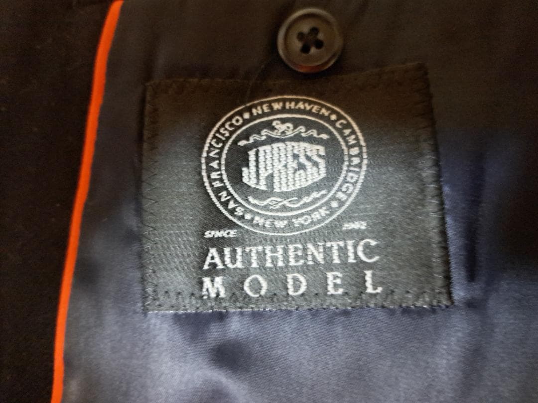 J.PRESS ジェイプレス 秋冬 刻印 金ボタン★ ウール ジャケット 濃紺