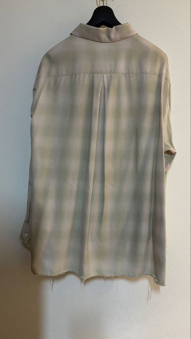 トップス ANCELLM OMBRECHECK SHIRT(PINK)