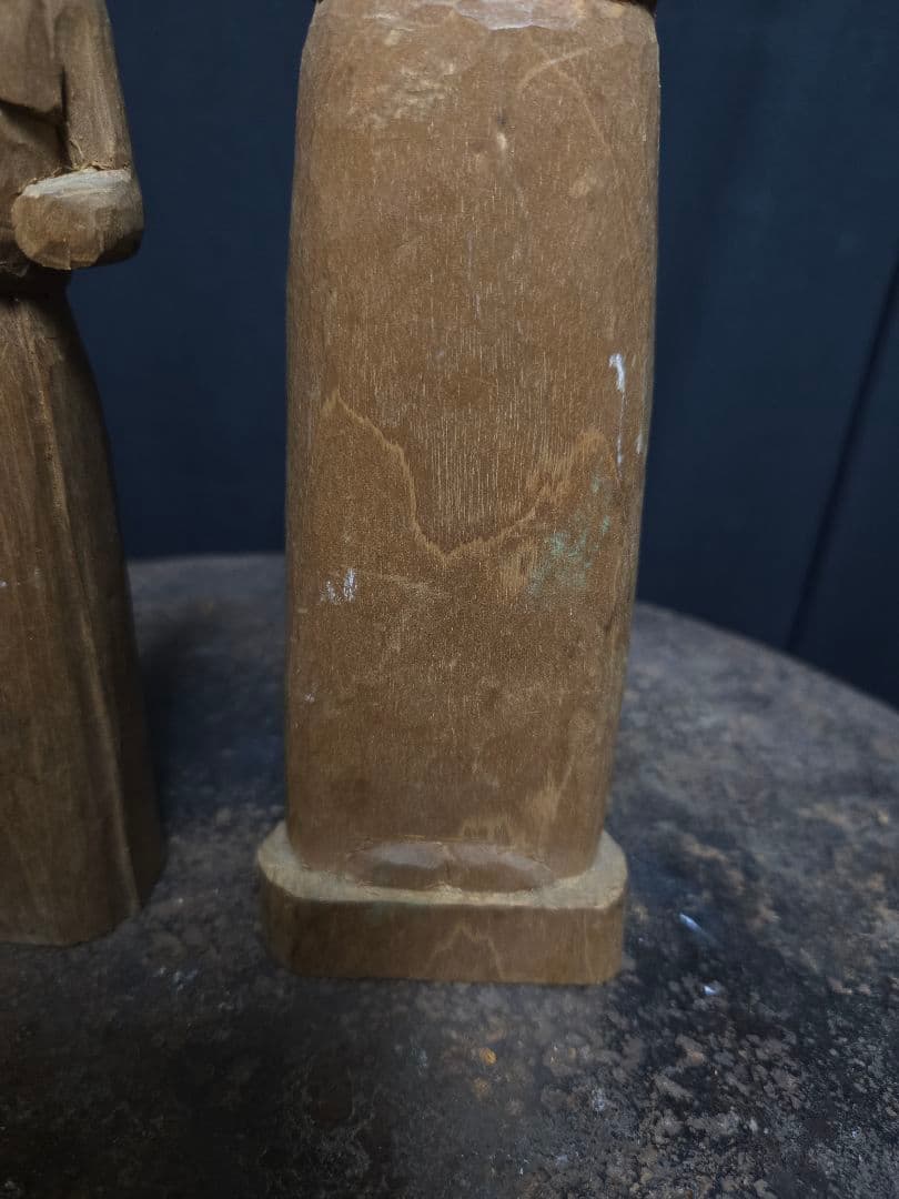 3点専用です！2体セット木製の女性像？オブジェ　キリスト教系の雰囲気　お祈り