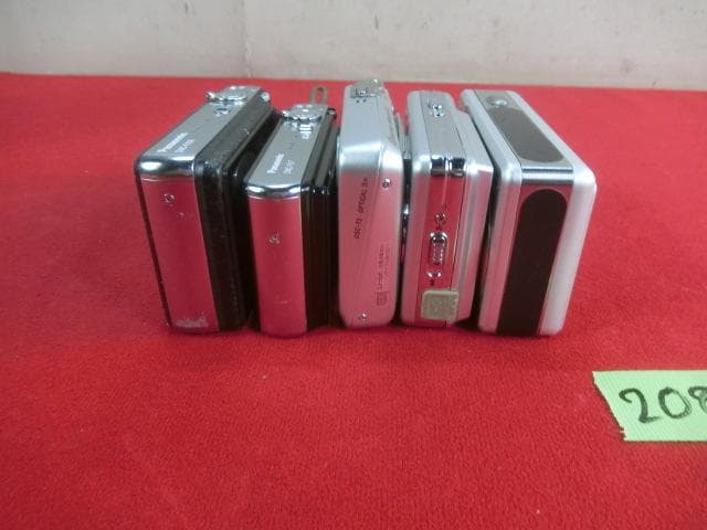 208：Panasonic 他～ コンパクトデジタルカメラ 5台　ジャンク