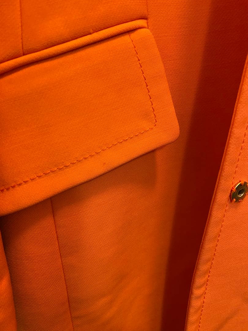 ドルチェ&ガッバーナ コート オレンジ ヒョウ柄