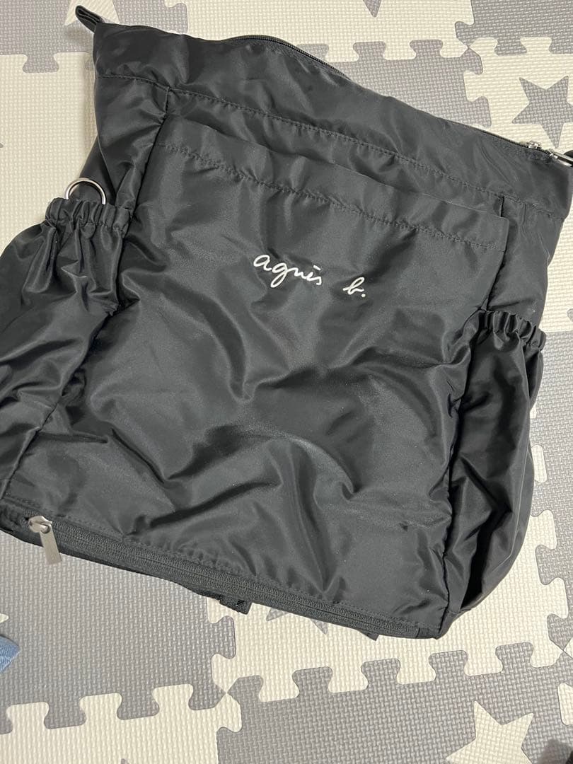 ma3　アニエスベー　ブラック マザーズバッグ