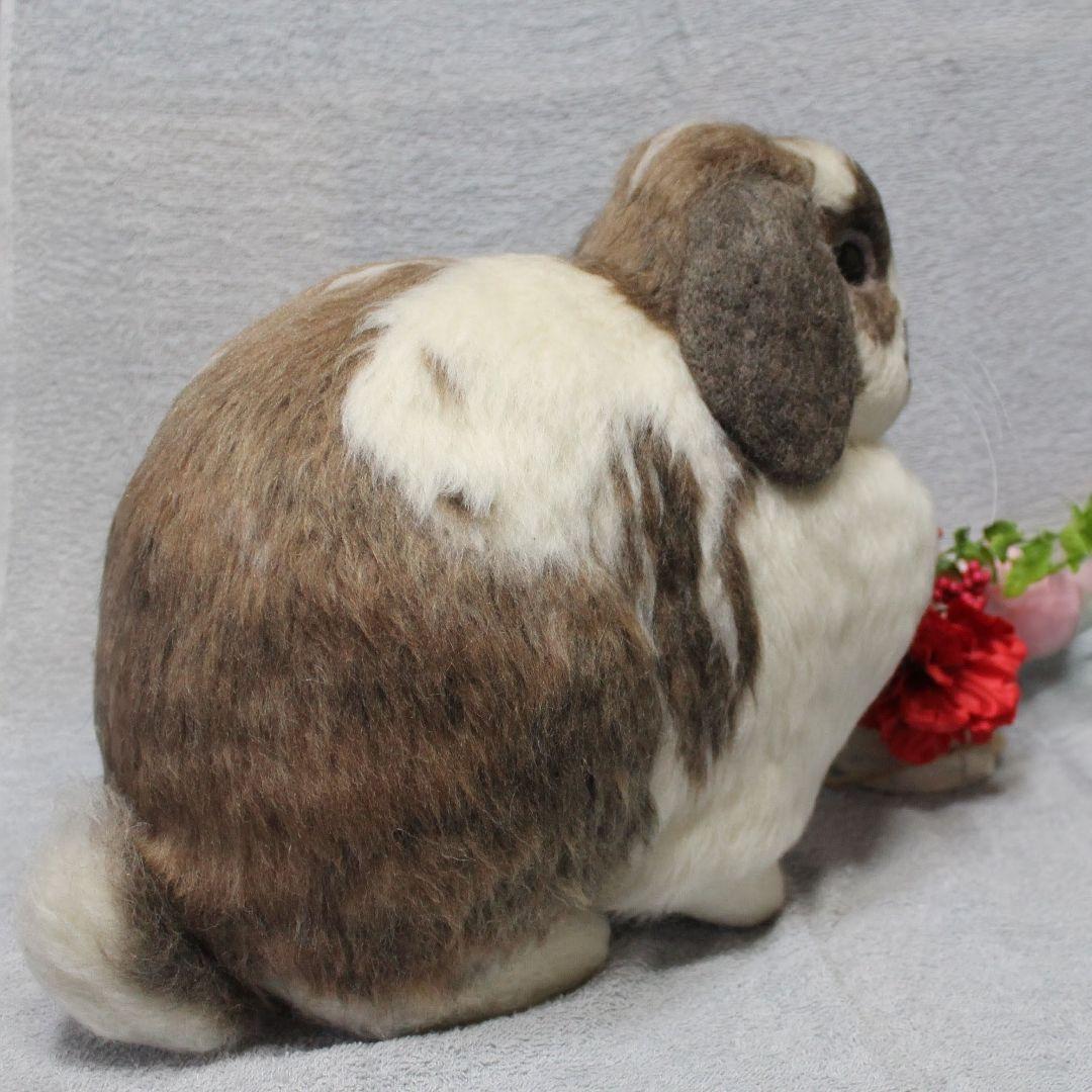 えみりさま確認用 羊毛フェルト オーダー「リアルで可愛いうさぎちゃん」ロップイヤ