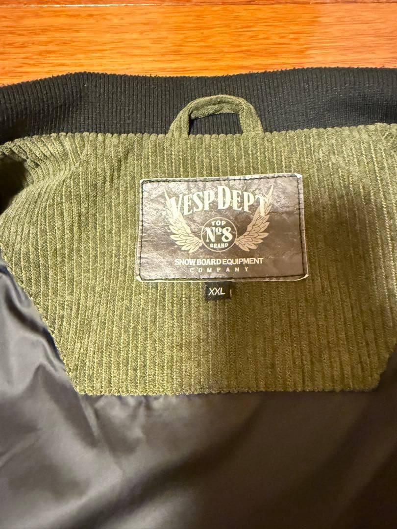 VEST DEEP コーデュロイジャケット XXL オリーブグリーン