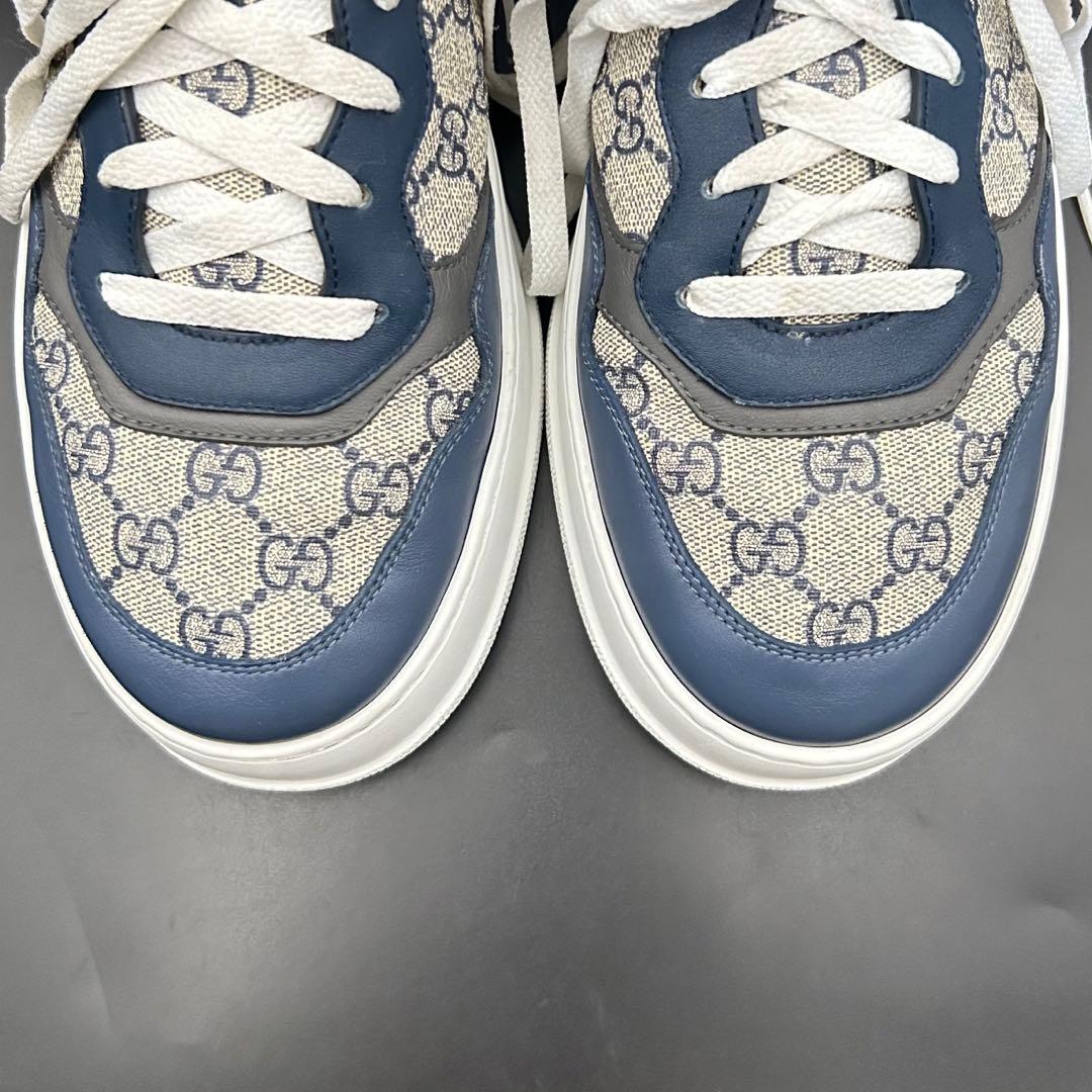 【専用】グッチ ローカットスニーカー GG柄 厚底 メンズ PVC グレー