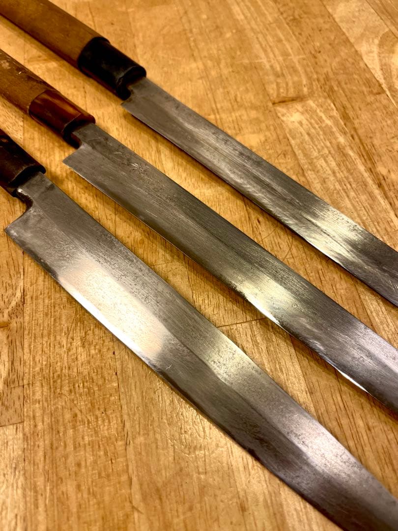 た*と様 蛸引包丁、柳刃包丁　3本まとめて　堺久光、無銘