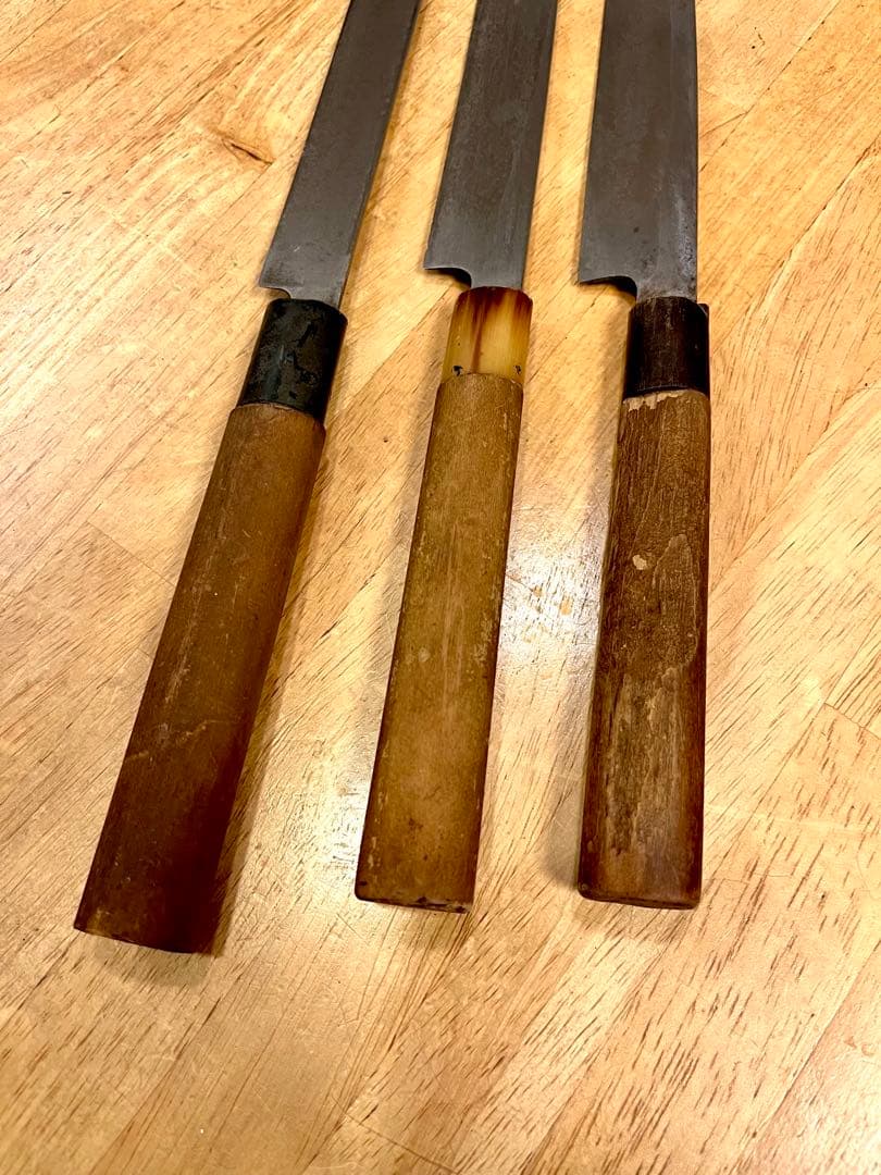 た*と様 蛸引包丁、柳刃包丁　3本まとめて　堺久光、無銘