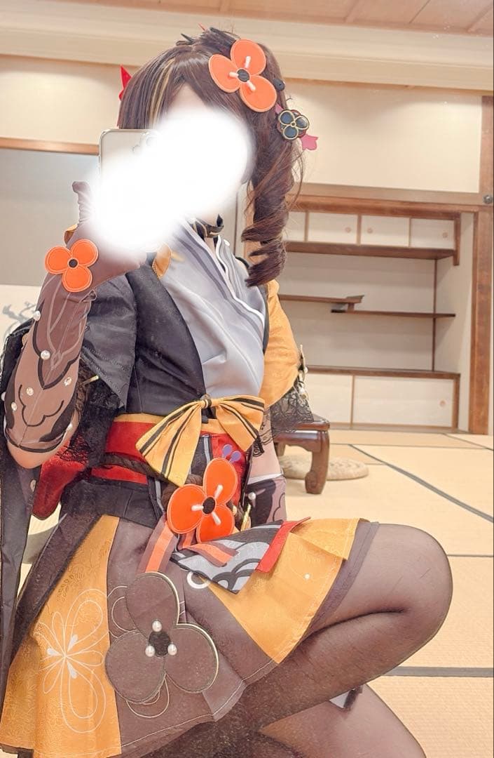 千織 原神 コスプレ衣装 フルセット ウイッグ 靴