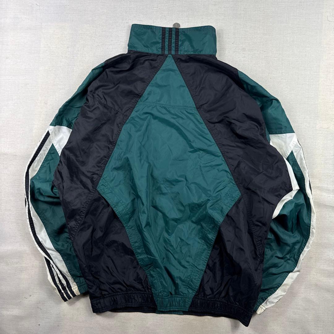 80s adidas ハーフジップ ナイロンジャケット アノラック L 希少