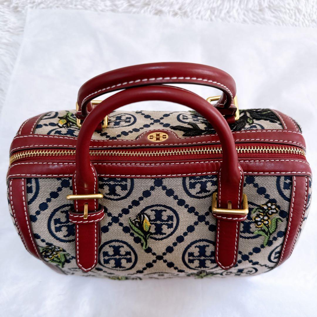 ✨超希少 美品✨ トリーバーチ Tモノグラム ボストン ジャガード 2way