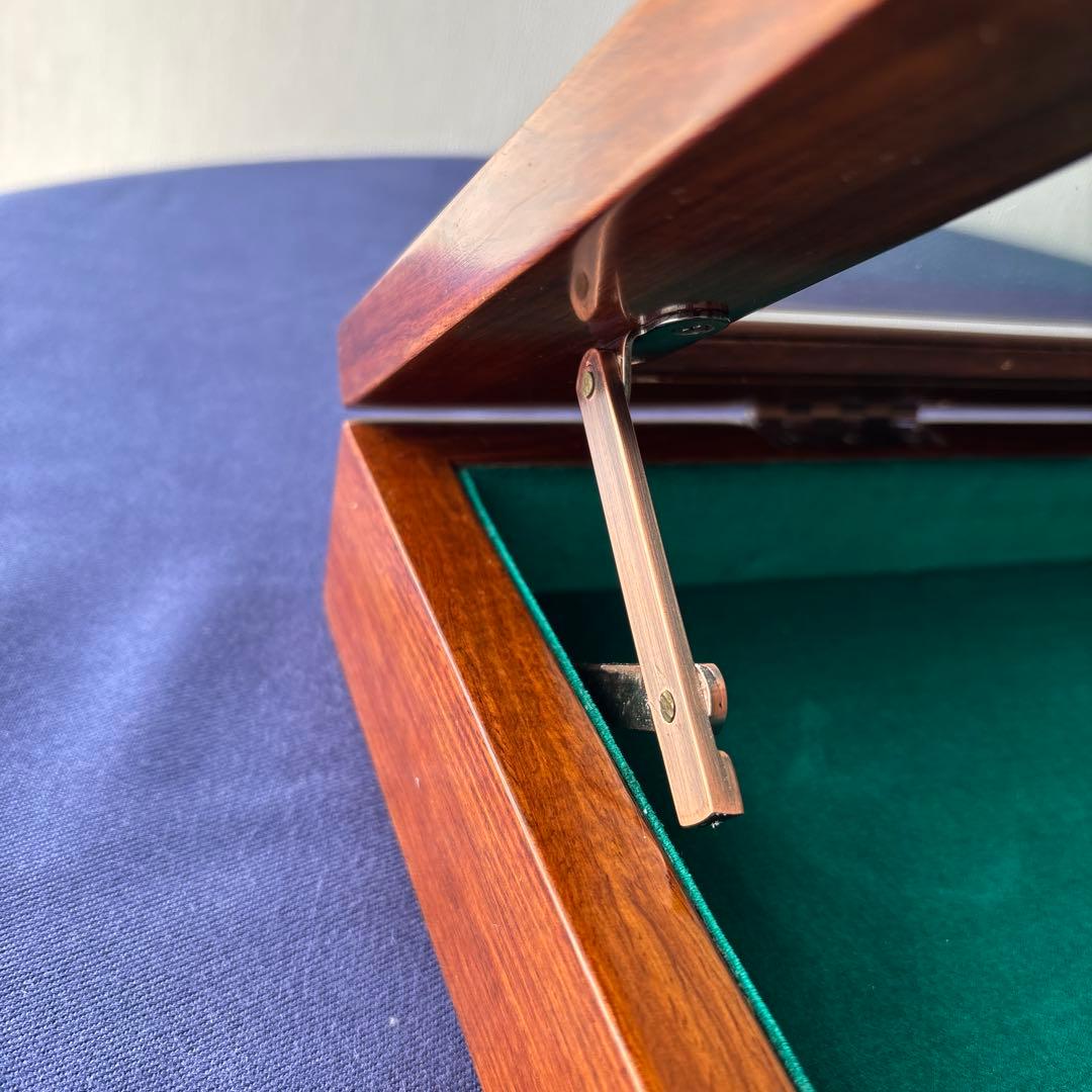 コレクションケース　ガラスケース　木製　アンティーク調