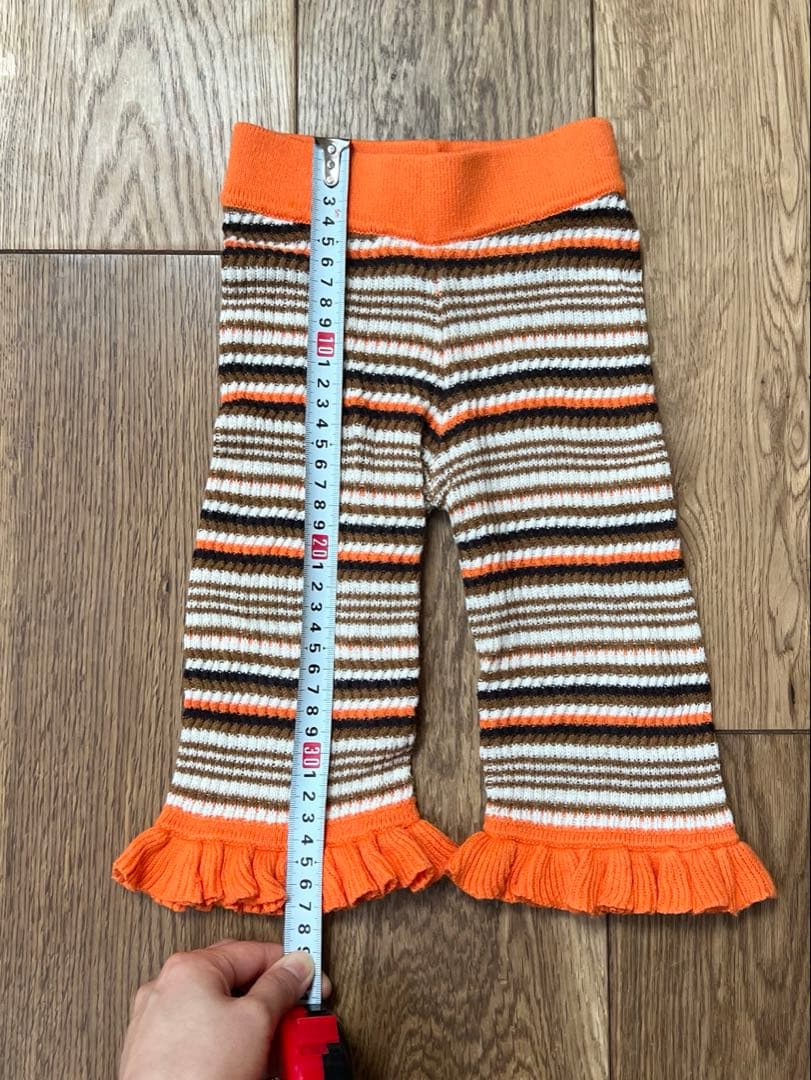 misha&puff ストライプ フリルパンツ 12-18m