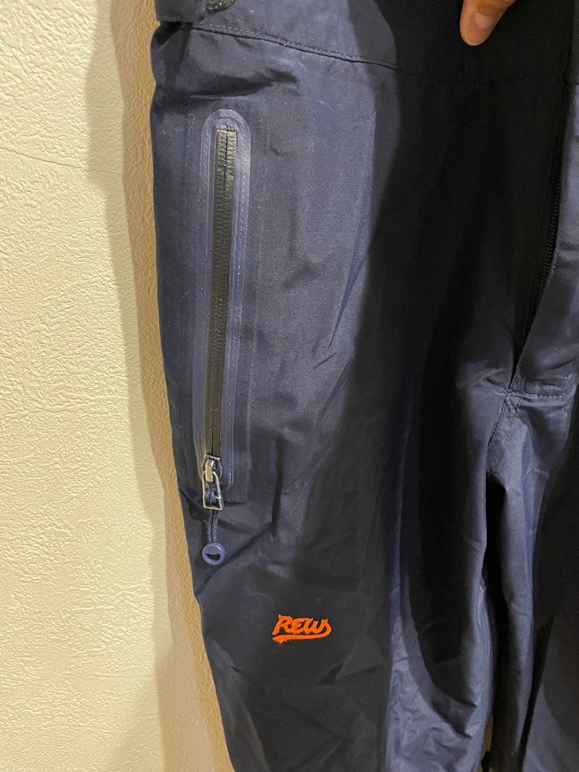 REW19-20アールイーダブリューBIBPANTSビブパンツ紺色　美品