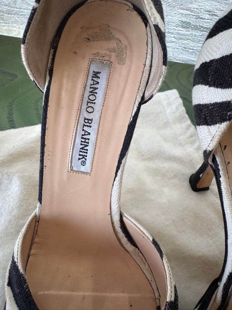 靴 Manolo Blahnik D'Orsay shoes 38 (24.5)