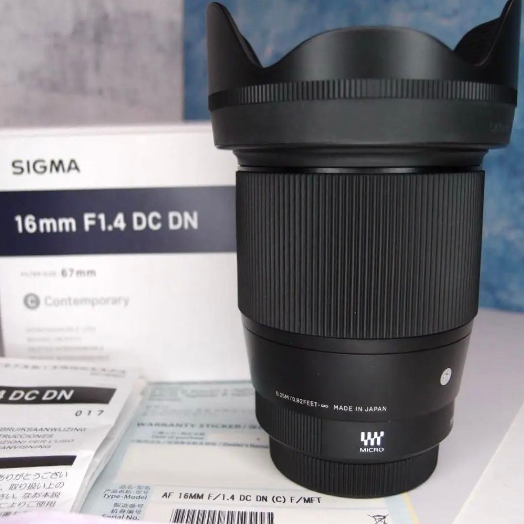 「新品同様」シグマ16mm F1.4 DC DN マイクロフォーサーズ