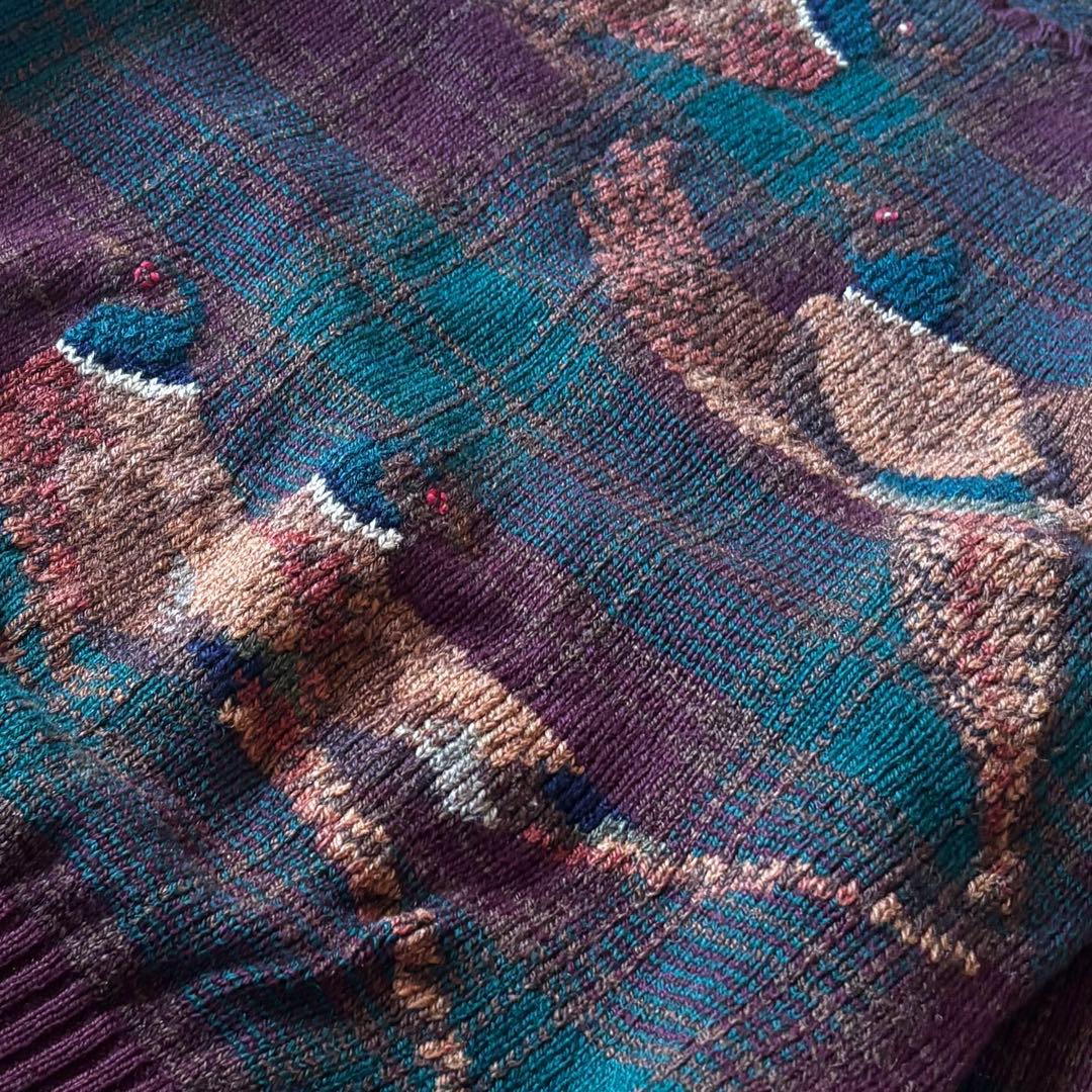 ✨希少✨ラルフローレン　ニット 鳩 鳥 刺繍 アニマル 90's ウール