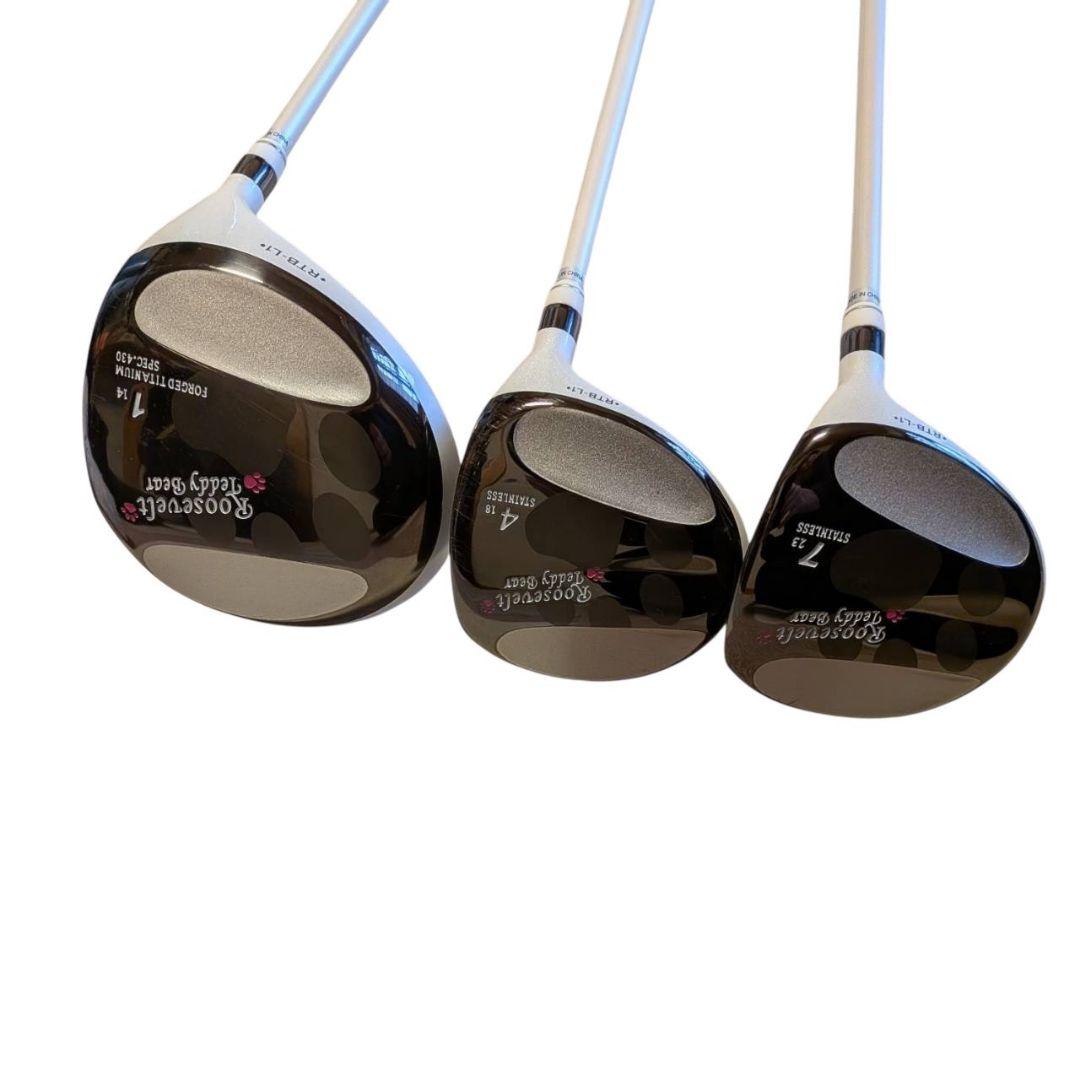 ルーズベルトテディベア レディース ゴルフクラブ 8本セット 初心者向け