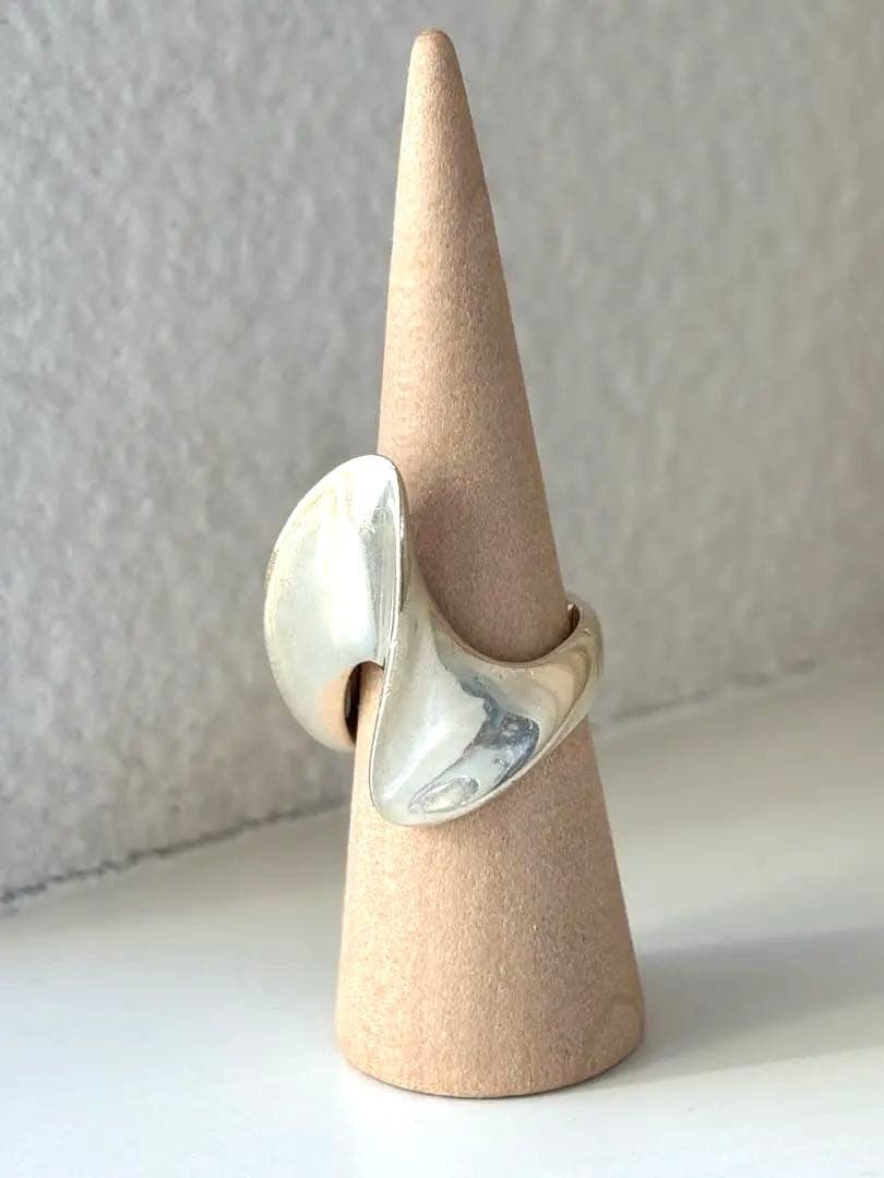 [used]シルバー 925 ウェーブデザイン リング