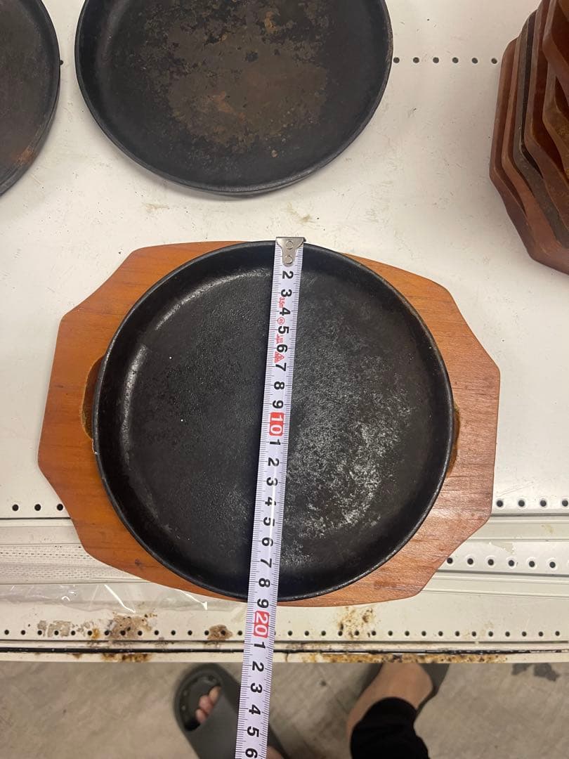 業務用鉄板皿木製トレー付