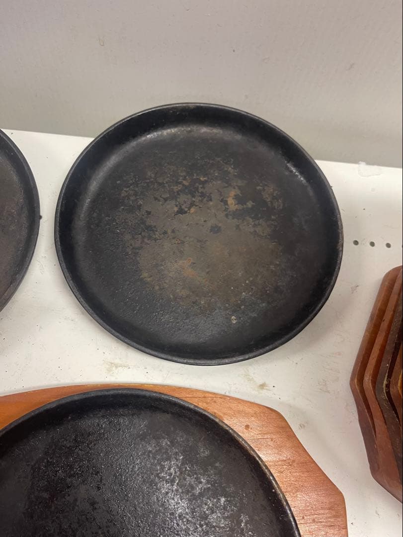 業務用鉄板皿木製トレー付