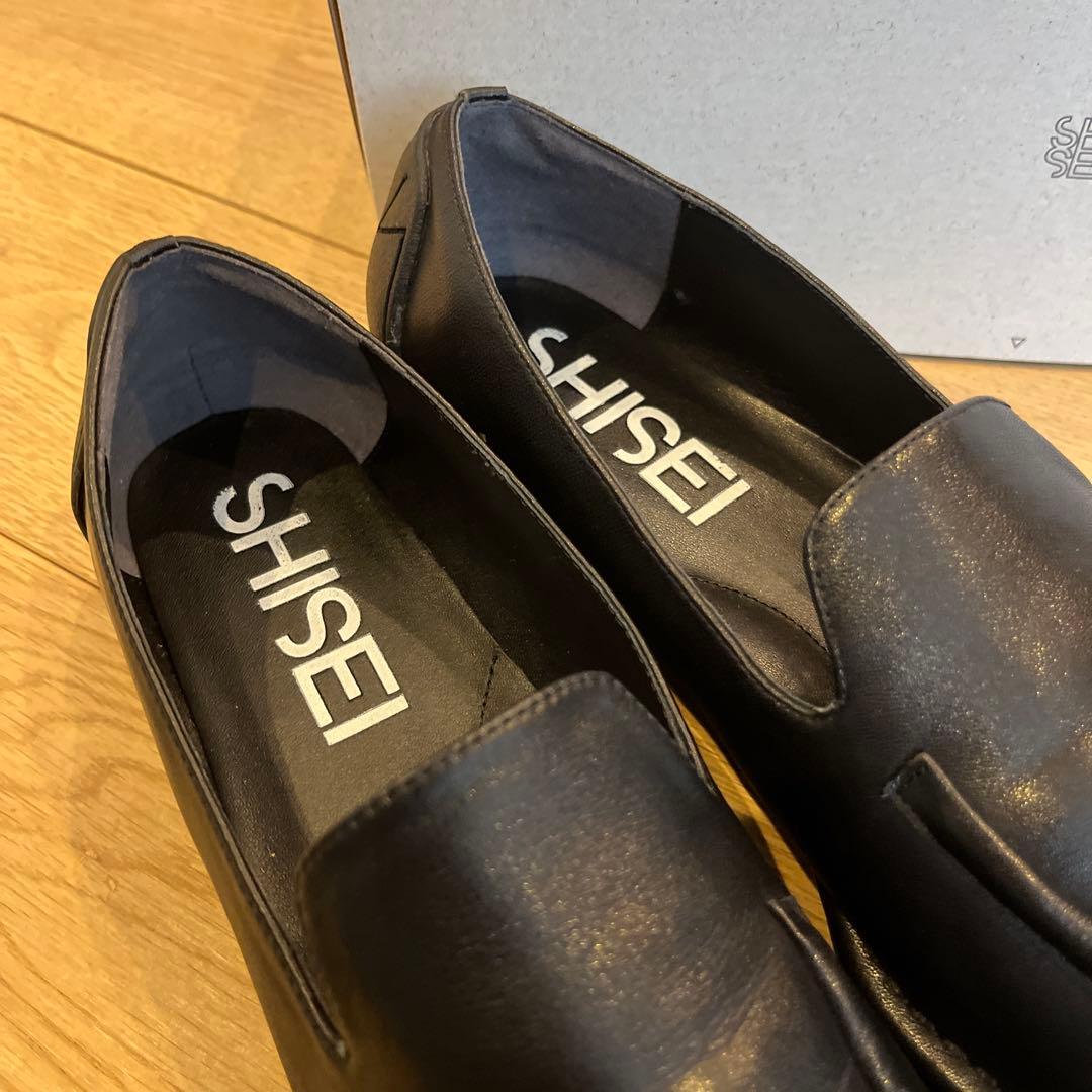 SHISEI スクエアローファー24.5cm(37.5)