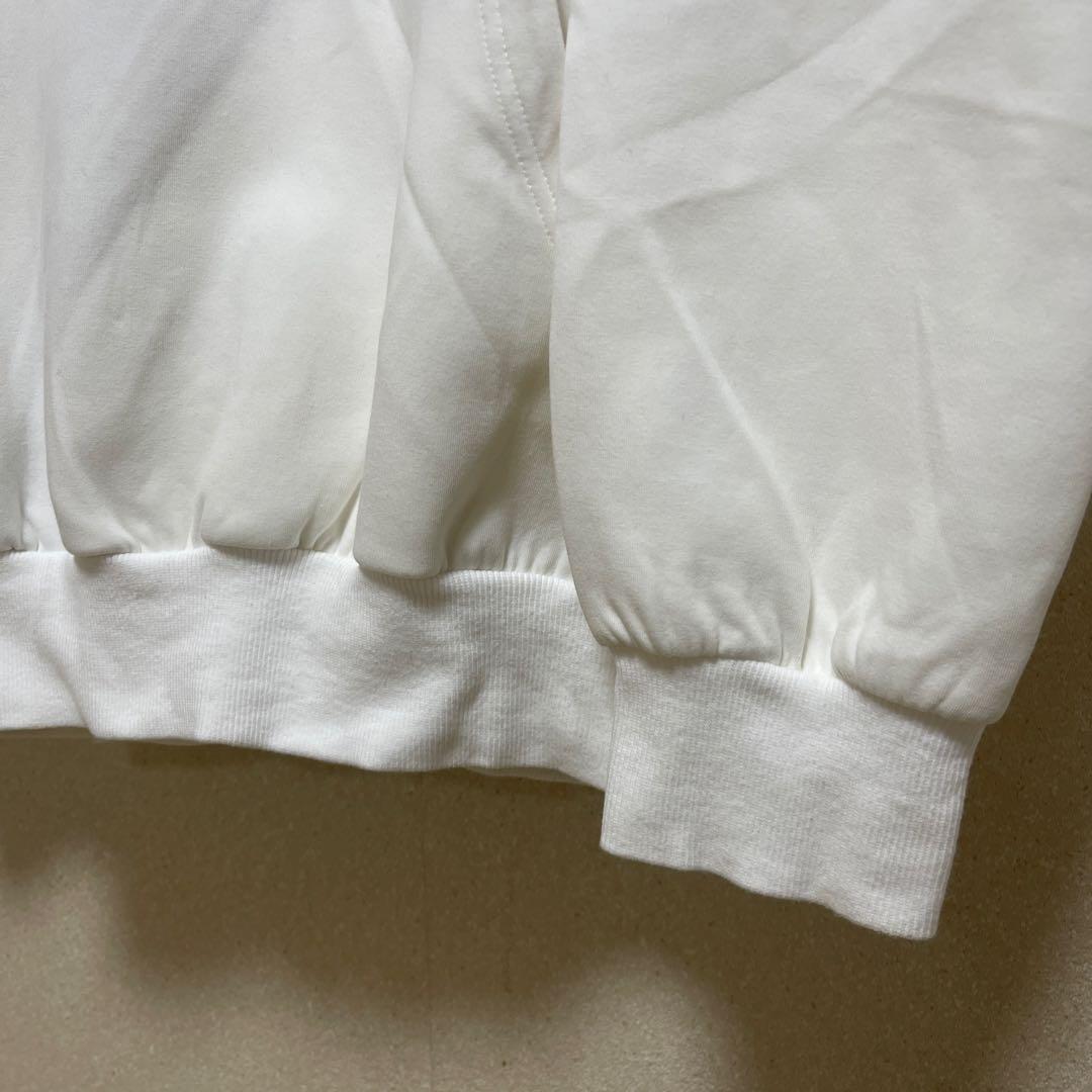 CRONOS ホワイト ストライプ　パーカー　Ｌサイズ