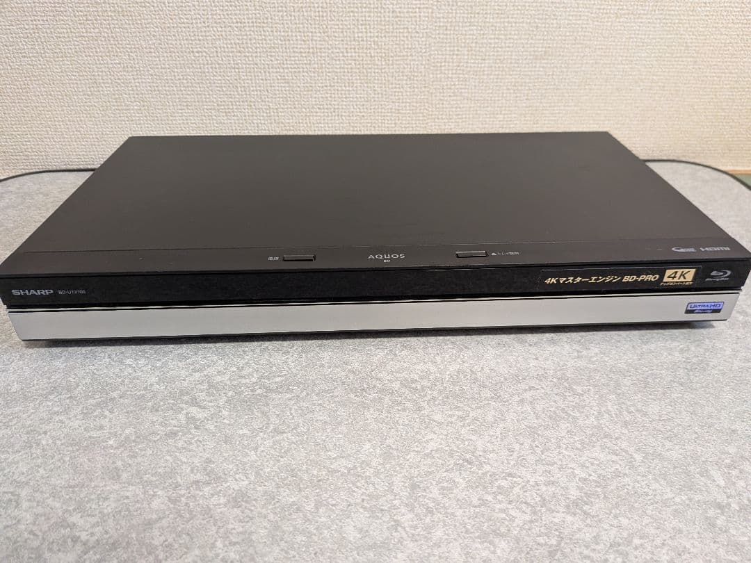 AQUOSブルーレイレコーダー BD-UT2100　2TB（2017）